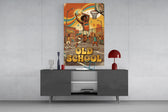 Old School Funk Streetball Disco Dunk Glass Wall Art