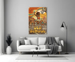 Old School Funk Streetball Disco Dunk Glass Wall Art