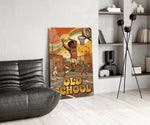 Old School Funk Streetball Disco Dunk Glass Wall Art