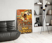 Old School Funk Streetball Disco Dunk Glass Wall Art