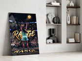 Range Gold Crown Basketball Shooter Glass Wall Art