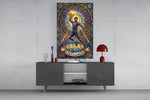 Baller Stained Glass Basketball Player Glass Wall Art