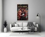 Beast Mode Gorilla Gym Motivation Glass Wall Art