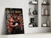 Beast Mode Gorilla Gym Motivation Glass Wall Art