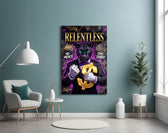 Relentless Suited Panther Gold Dollar Glass Wall Art