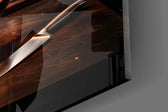 Yes Chef Fire Phoenix Flaming Pan Glass Wall Art