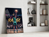 Range Crowned Woman Baller Glass Wall Art