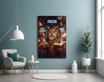 Focus Scholar Owl Professor Glass Wall Art