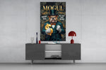 Mogul Tuxedo Bulldog Tycoon Glass Wall Art