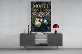 Mogul Tuxedo Bulldog Tycoon Glass Wall Art