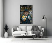 Mogul Tuxedo Bulldog Tycoon Glass Wall Art