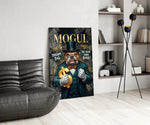Mogul Tuxedo Bulldog Tycoon Glass Wall Art
