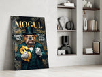 Mogul Tuxedo Bulldog Tycoon Glass Wall Art