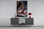 Stiletto Checkmate Chess King Glass Wall Art