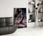 Stiletto Checkmate Chess King Glass Wall Art