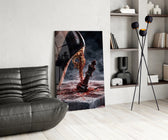Stiletto Checkmate Chess King Glass Wall Art