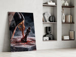 Stiletto Checkmate Chess King Glass Wall Art