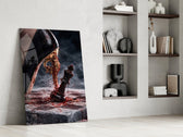 Stiletto Checkmate Chess King Glass Wall Art