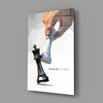 Focus On The Best Low Poly Chess Glass Wall Art