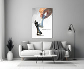 Focus On The Best Low Poly Chess Glass Wall Art