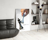 Focus On The Best Low Poly Chess Glass Wall Art