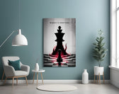 Mindset Is Everything Chess King Glass Wall Art