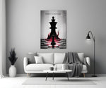 Mindset Is Everything Chess King Glass Wall Art