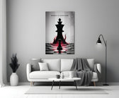 Mindset Is Everything Chess King Glass Wall Art