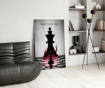 Mindset Is Everything Chess King Glass Wall Art