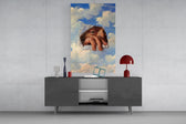 Torn Sky Eye and Hand Surreal Glass Wall Art