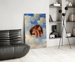 Torn Sky Eye and Hand Surreal Glass Wall Art