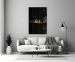 Money Talks Torn Dollar Bill Eyes Glass Wall Art