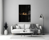 Money Talks Torn Dollar Bill Eyes Glass Wall Art