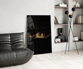 Money Talks Torn Dollar Bill Eyes Glass Wall Art