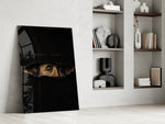 Money Talks Torn Dollar Bill Eyes Glass Wall Art