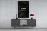Billionaire Loading Green Bar Glass Wall Art