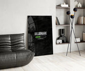 Billionaire Loading Green Bar Glass Wall Art