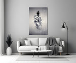 Focus on the Best Chess King Glass Wall Art