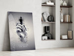 Focus on the Best Chess King Glass Wall Art