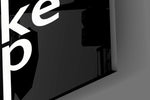 Wake Up Dreams Black and White Glass Wall Art