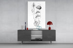 Balance Brain Heart Tree and Divers Glass Wall Art