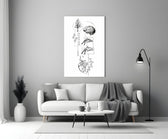 Balance Brain Heart Tree and Divers Glass Wall Art