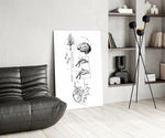 Balance Brain Heart Tree and Divers Glass Wall Art