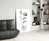 Balance Brain Heart Tree and Divers Glass Wall Art