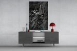 Every Fall a Chance to Rise Winged Angel Glass Wall Art