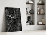 Every Fall a Chance to Rise Winged Angel Glass Wall Art