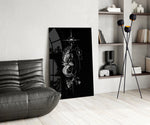 Ascending Phoenix Sacred Geometry Glass Wall Art