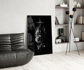 Ascending Phoenix Sacred Geometry Glass Wall Art