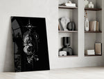 Ascending Phoenix Sacred Geometry Glass Wall Art