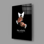 The Rebels Never Obey Tattooed Hands Glass Wall Art